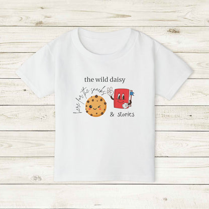 Here for the Snacks & Stories Heavy Cotton™ Toddler T-shirt