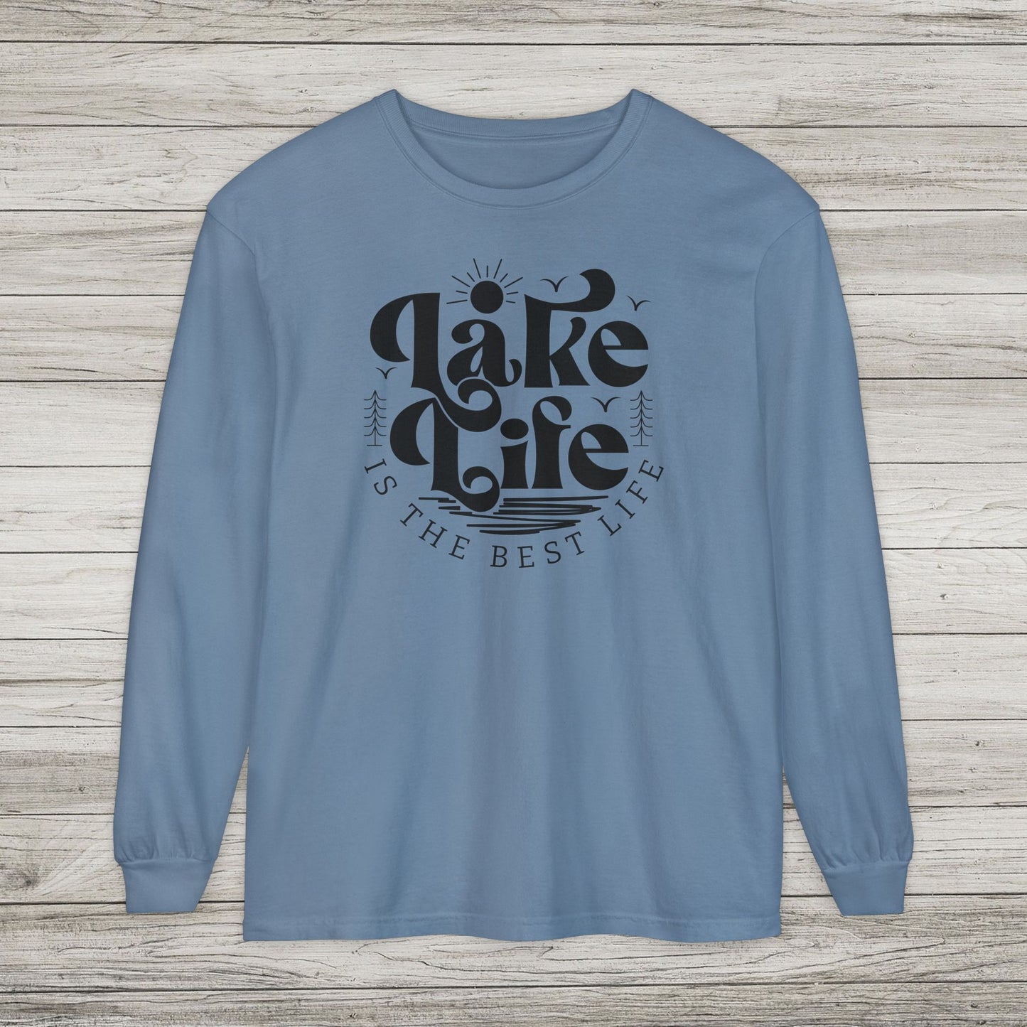 Lake Life Garment-dyed Long Sleeve T-Shirt