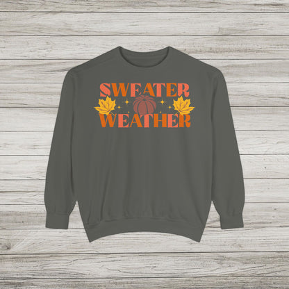Sweater Weather Comfort Colors Crewneck