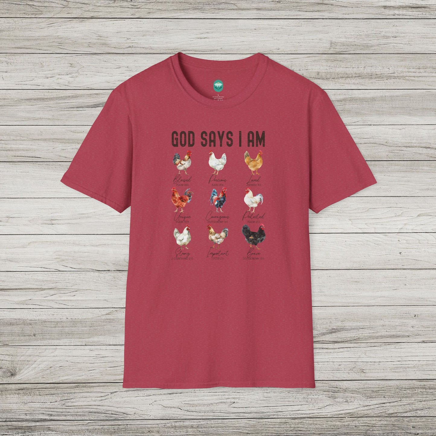 God Says I Am Softstyle T-Shirt