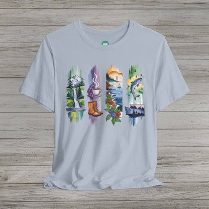 Explore Washington Bella Canvas Short Sleeve Tee