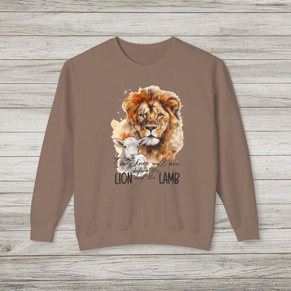 Lion and Lamb Lightweight Crewneck Sweatshirt