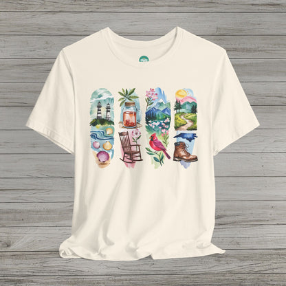 Explore North Carolina Bella Canvas Short Sleeve Tee