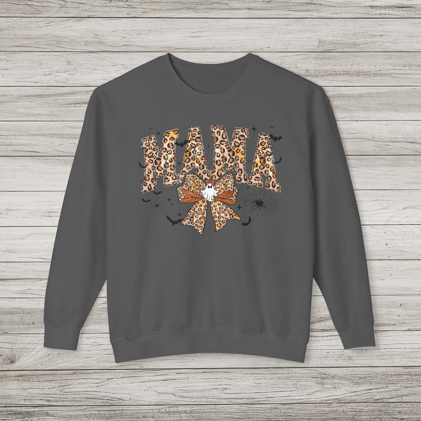 Leopard Print Mama Comfort Colors Crewneck