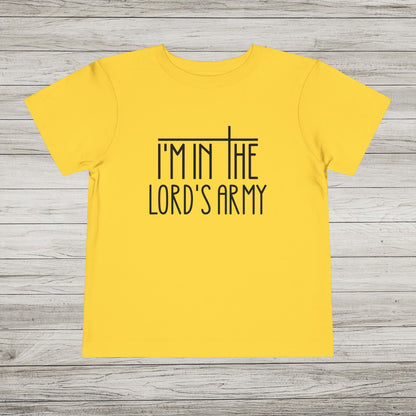 I'm in the Lord's Army Bella Canvas Toddler Tee