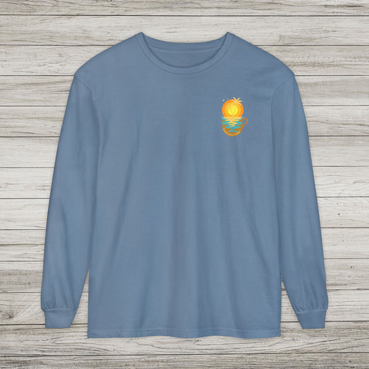 South Coast Coffee Comfort Colors Long Sleeve Tee