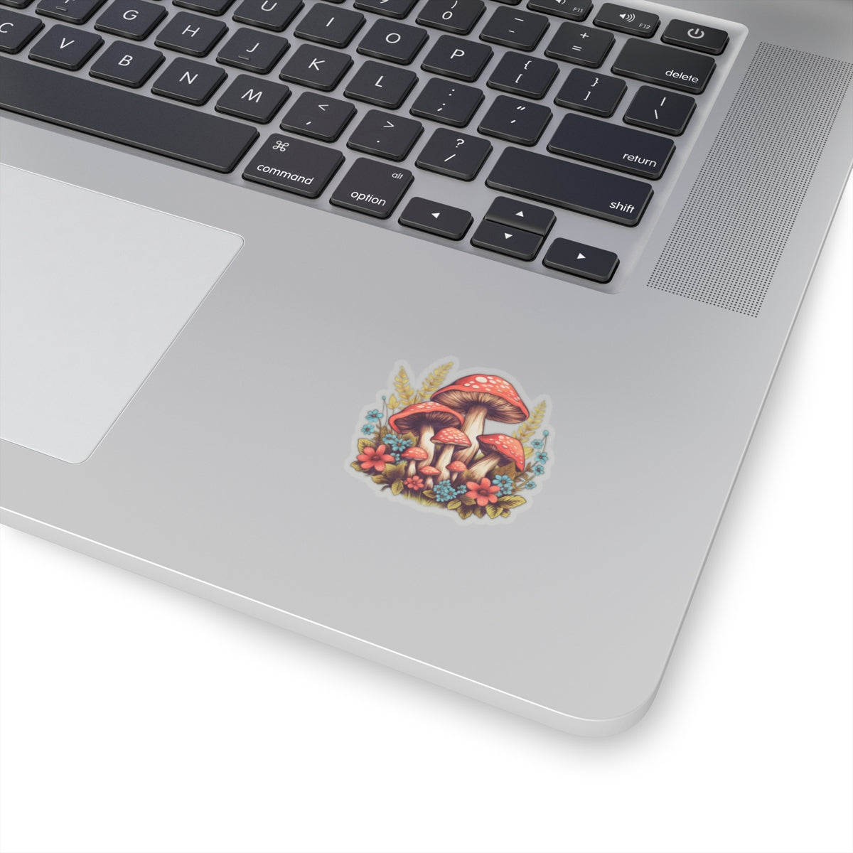 Whimsical Mushroom Kiss-Cut Stickers - Nature-Inspired Floral Design for Eco-Friendly Decor