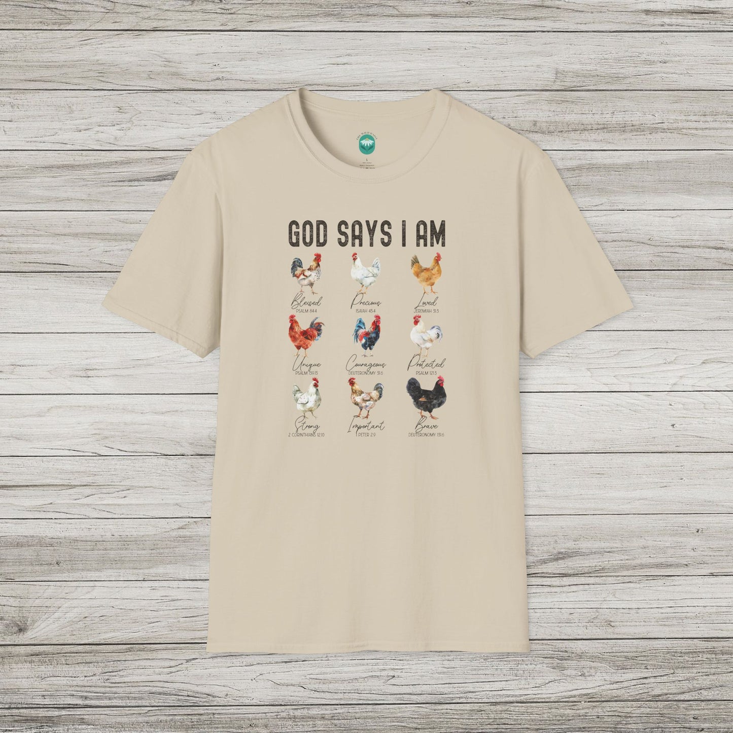 God Says I Am Softstyle T-Shirt