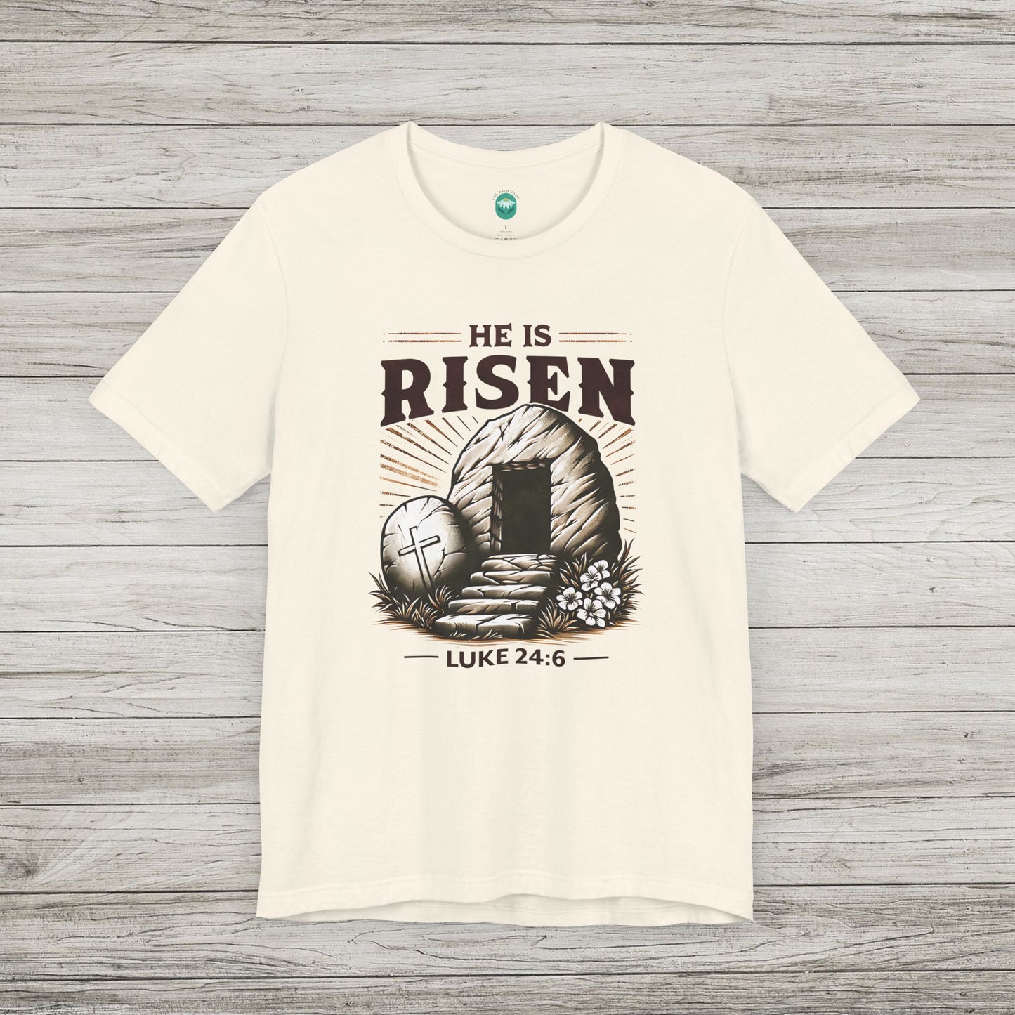 He Is Risen Jersey Tee