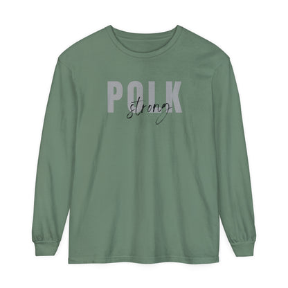 Polk Strong Garment-dyed Long Sleeve T-Shirt