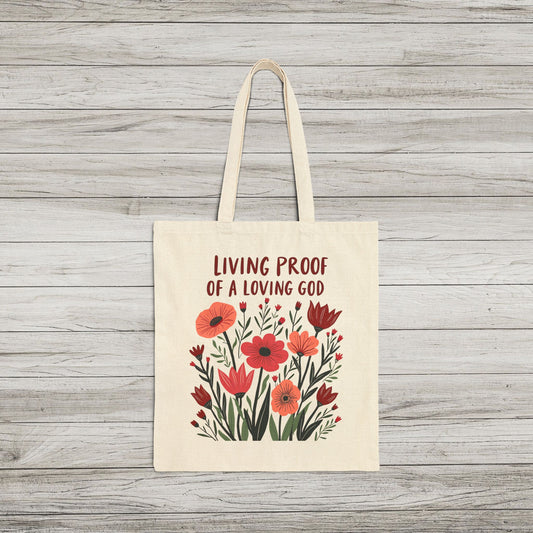 Living Proof Floral Cotton Canvas Tote Bag