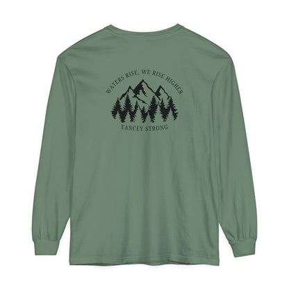 Waters Rise, We Rise Higher Yancey Strong Garment-dyed Long Sleeve T-Shirt