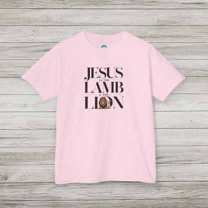 Jesus is the Lamb and the Lion Kids Heavy Cotton™ Tee