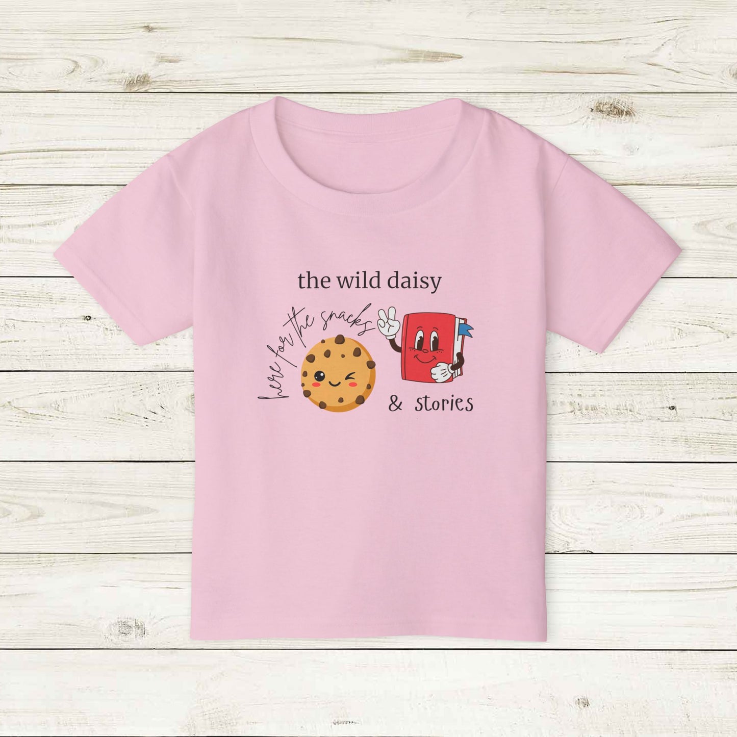 Here for the Snacks & Stories Heavy Cotton™ Toddler T-shirt