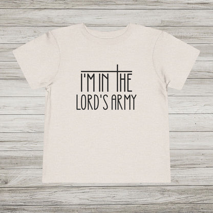 I'm in the Lord's Army Bella Canvas Toddler Tee