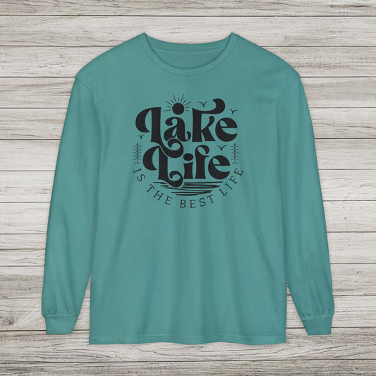 Lake Life Garment-dyed Long Sleeve T-Shirt