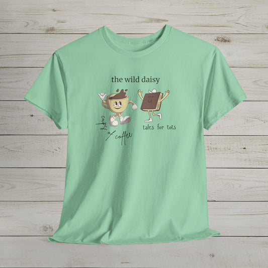 Cups of Coffee Tales for Tots Heavy Cotton Tee