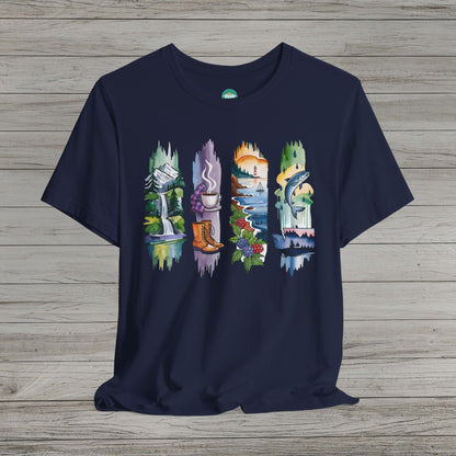 Explore Washington Bella Canvas Short Sleeve Tee