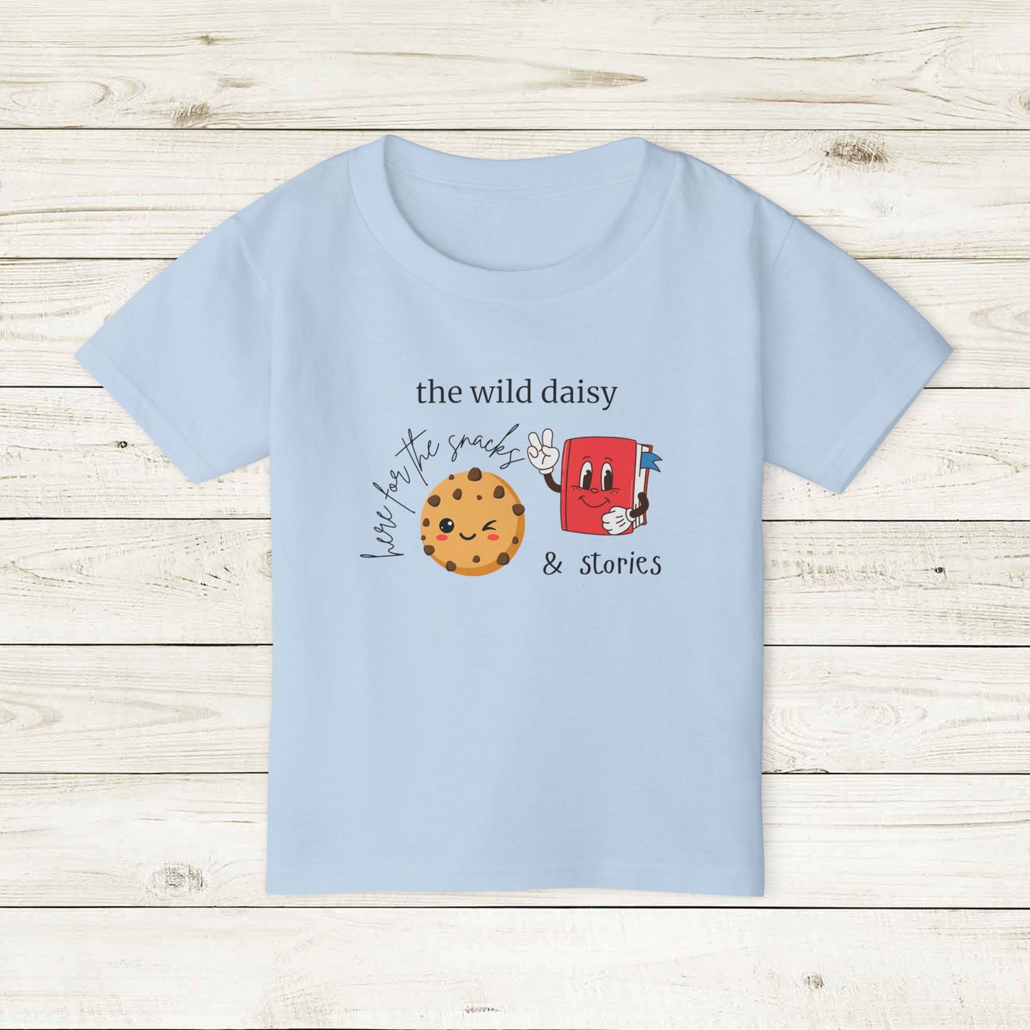 Here for the Snacks & Stories Heavy Cotton™ Toddler T-shirt