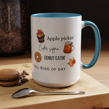 Fall Kind of Day - Accent Coffee Mug (11, 15oz)