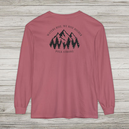 Waters Rise, We Rise Higher Garment-dyed Long Sleeve T-Shirt