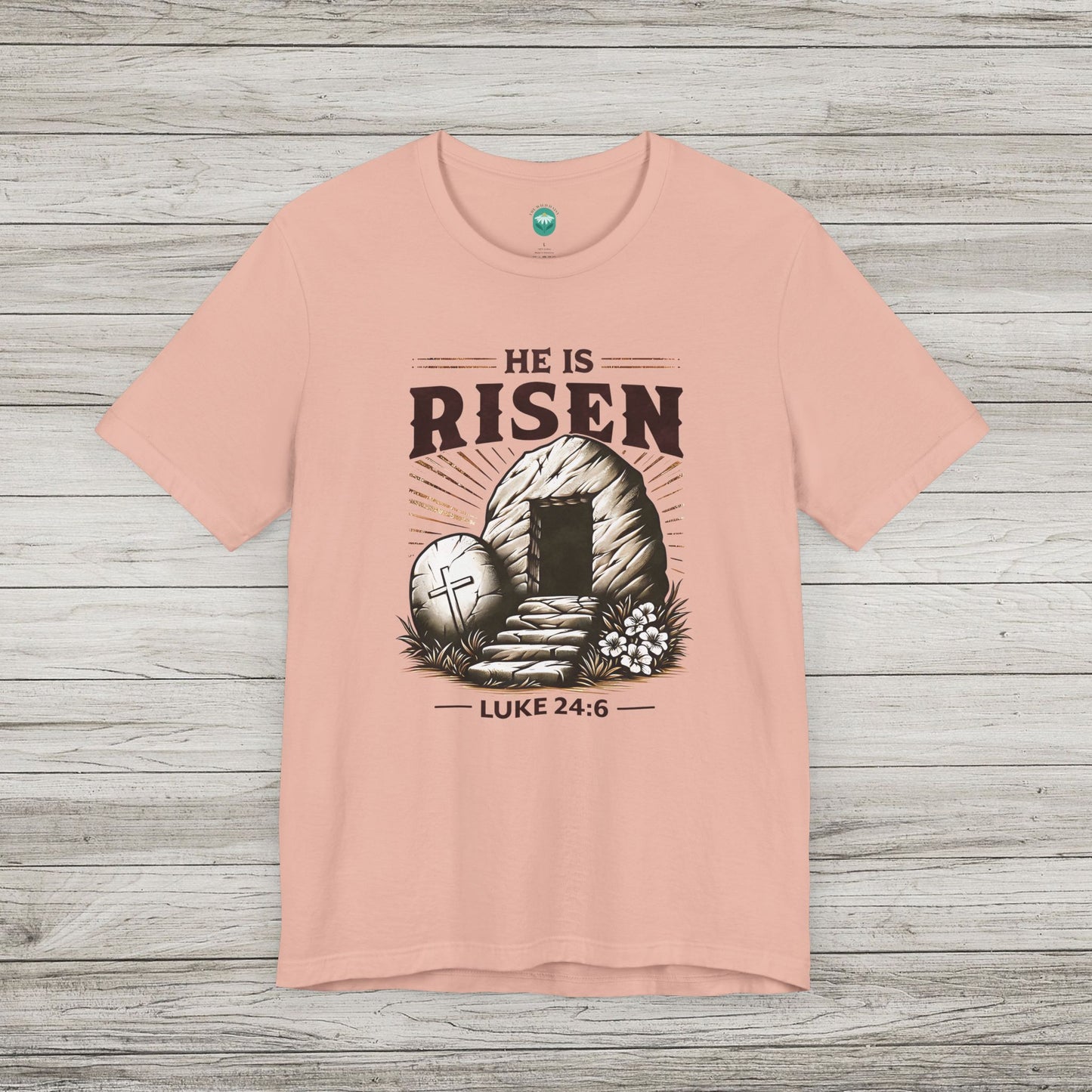 He Is Risen Jersey Tee