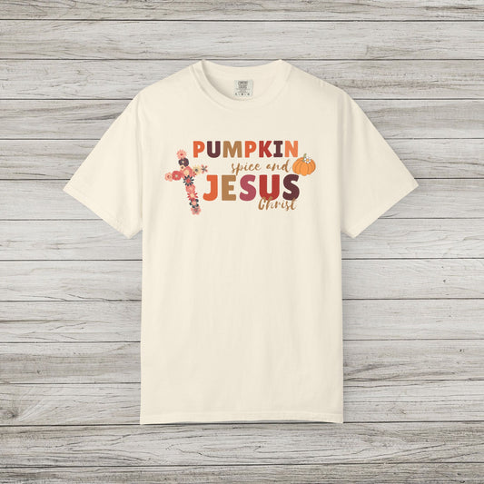 Pumpkin Spice & Jesus Comfort Colors Tee
