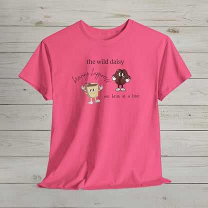 Brewing Happiness One Bean at a Time Heavy Cotton Tee