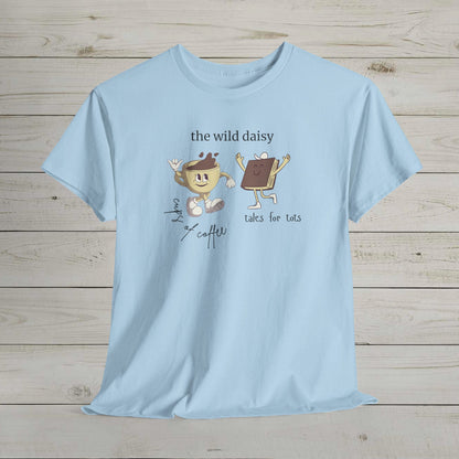 Cups of Coffee Tales for Tots Heavy Cotton Tee