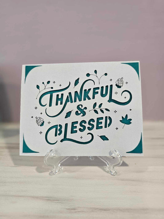 Thankful & Blessed Greeting Card