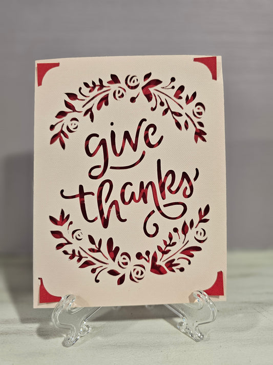 Give Thanks Greeting Card